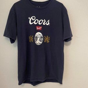 Brixton x Coors Banquet Hops Premium Navy blue T-Shirt